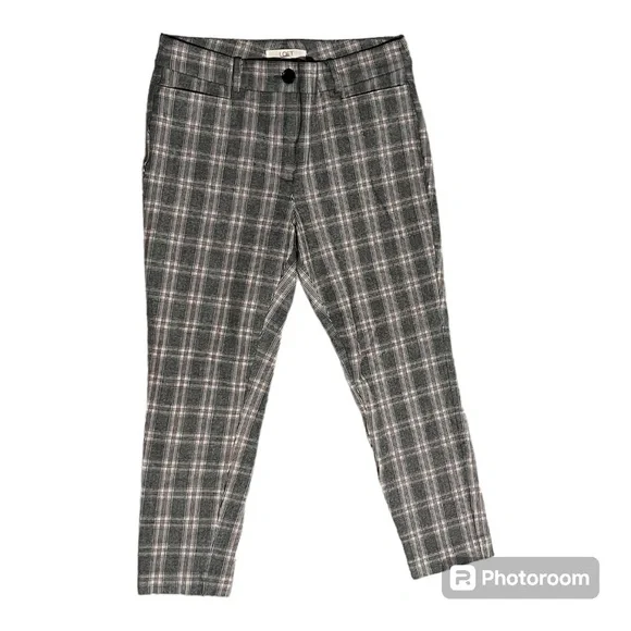 LOFT Skinny Plaid Pant - Picture 2 of 11